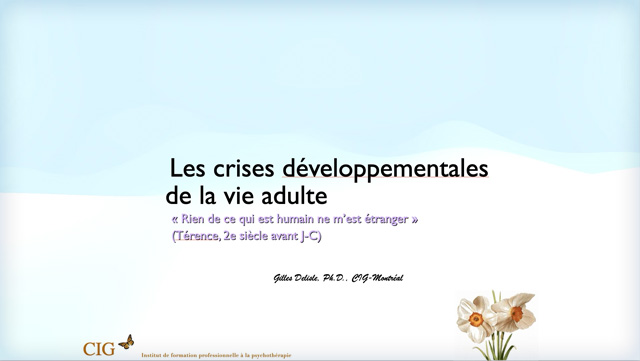 Les crises développementales de l’âge adulte