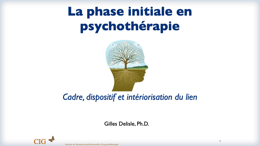 La phase initiale en psychothérapie : cadre, dispositif et intériorisation du lien